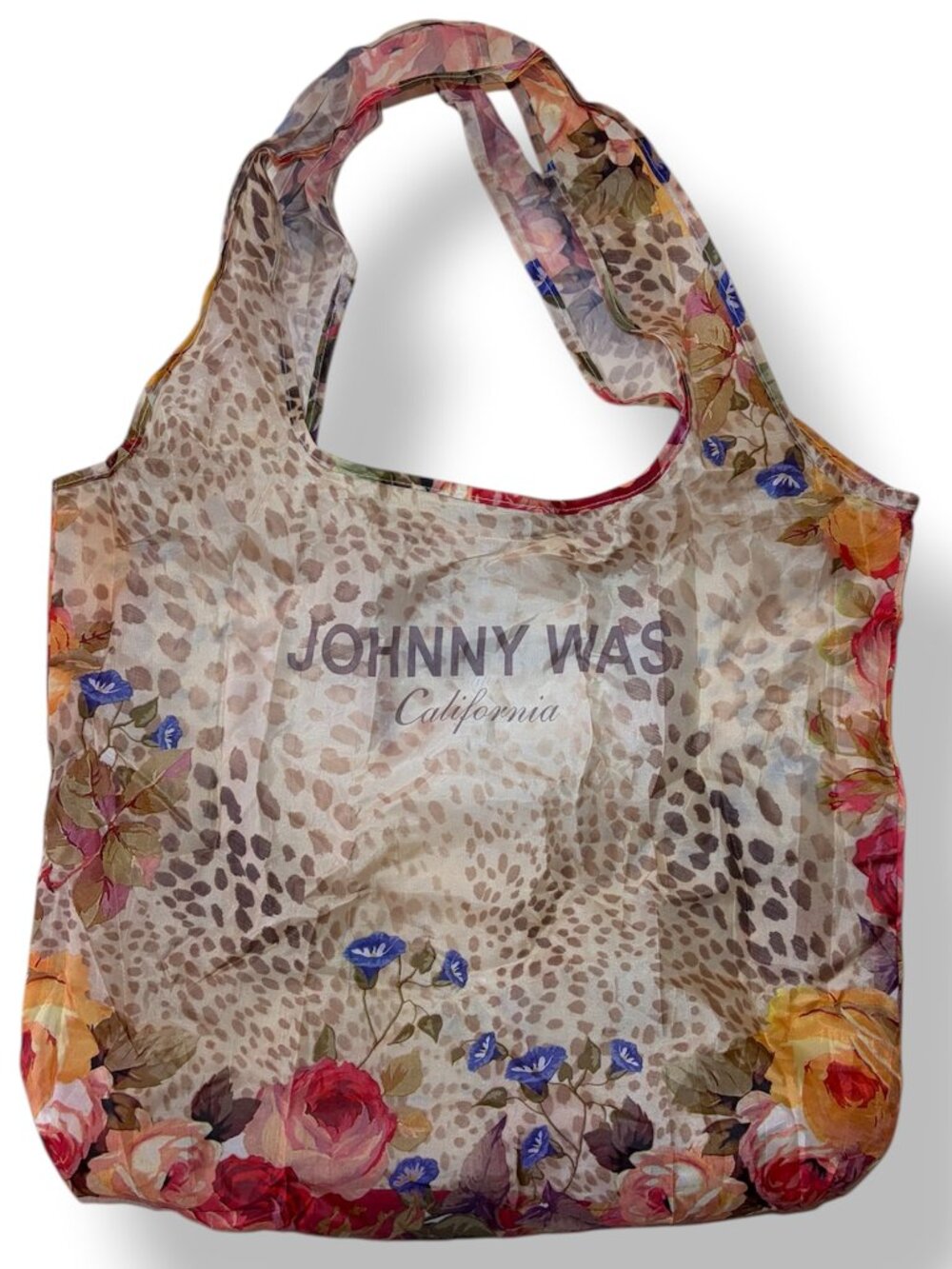 Johnny Was Floral Pattern Reusable Tote
